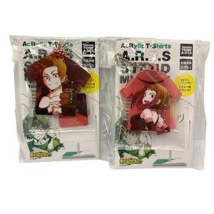 My Hero Academia Acrylic T-Shirts Keychain Set‎  Eijiro Kirishima Ochaco Uraraka
